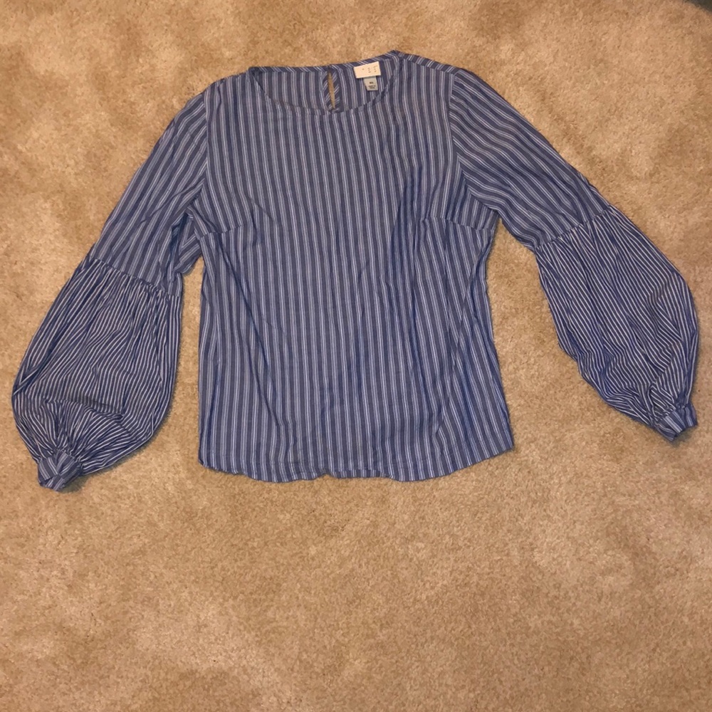 Blue stripe blouse